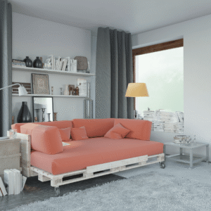 canapé palette intérieur