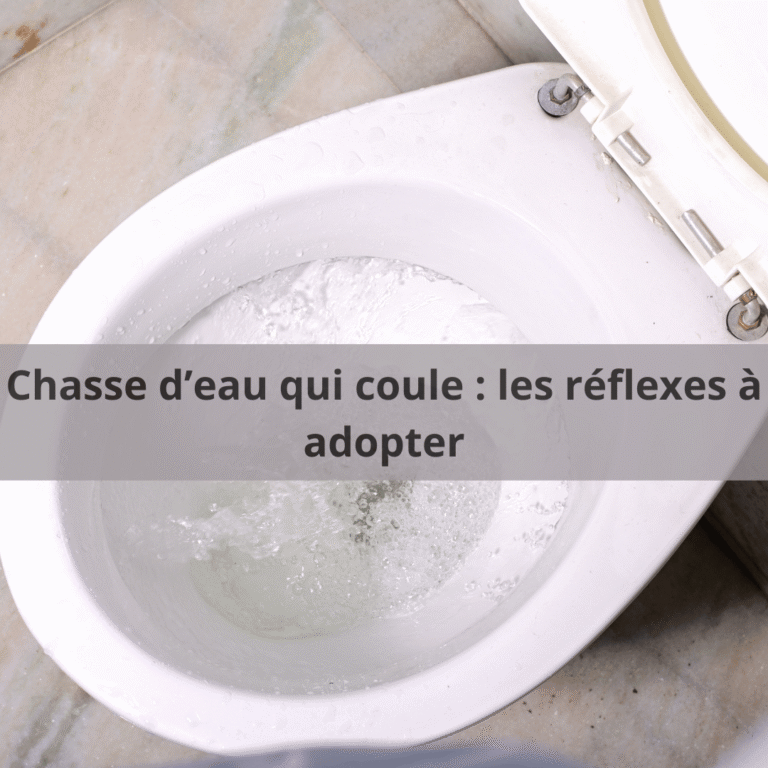 chasse d'eau qui coule