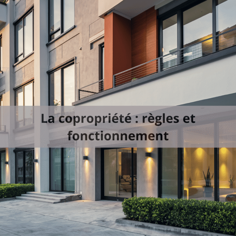 copropriété : règles et fonctionnement