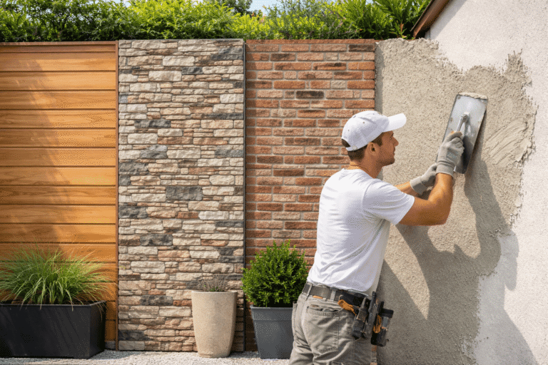 différentes solutions pour habiller un mur extérieur