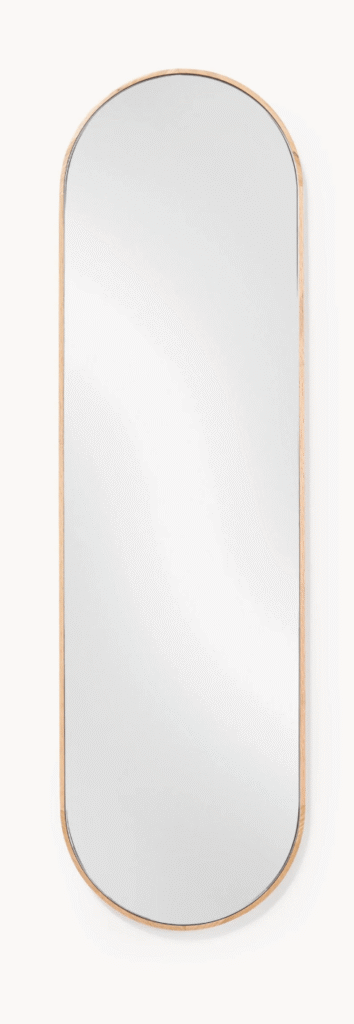 top 2 : miroir bois ovale Avery en chêne