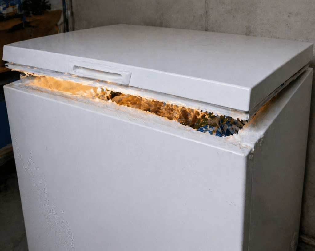 congélateur mal fermé