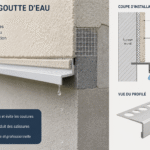 Profilé goutte d’eau façade