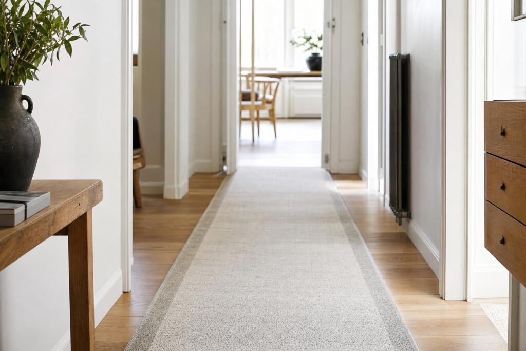 découvrez nos conseils pour choisir le tapis de couloir idéal et apprendre à l'entretenir efficacement, même en cas de passage fréquent.